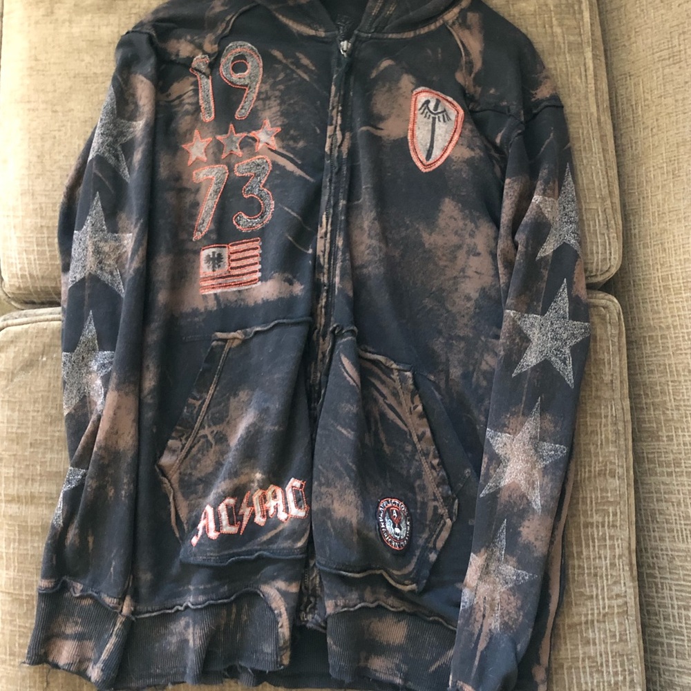 Affliction / American Customs - Zip Up Hoodie (L)